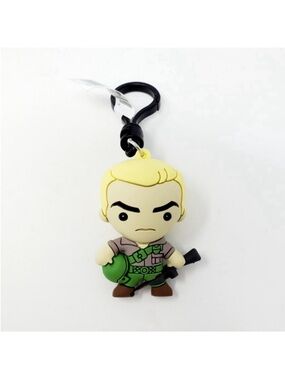 Gi-Joe Cartoon Duke Figural 3D Keychain Bag Clip Collector Toy Figure